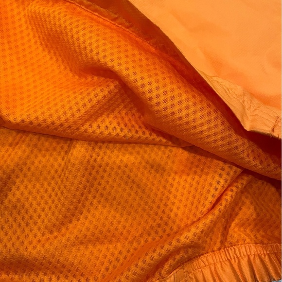 [L/Ptp26”]Zero Restriction Mens Orange Tour Series Wind S/S Shirt Jacket 1/4 Zip - Picture 6 of 11